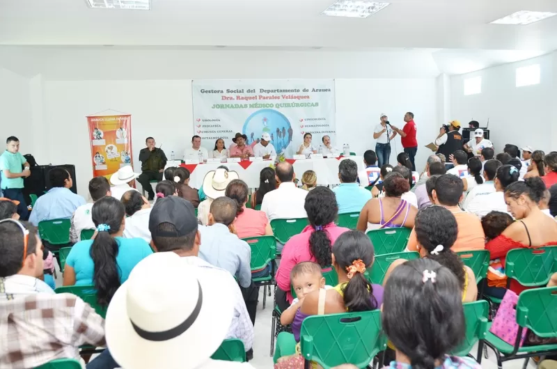 700 de pacientes del casco urbano y rural se beneficiaron de la brigada de salud realizada en el Hospital San Francisco de Fortul, Arauca.